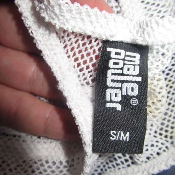 Male Power Red Velcro Side Strap Briefs and White Mesh Bikini Briefs Size M - Picture 12 of 13